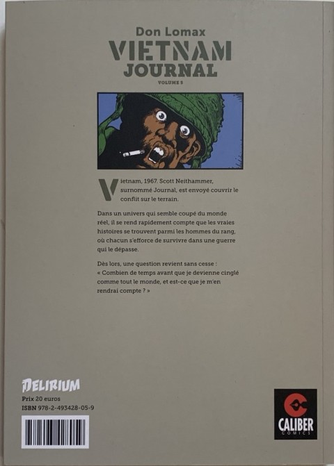 Verso de l'album Vietnam journal Volume 5