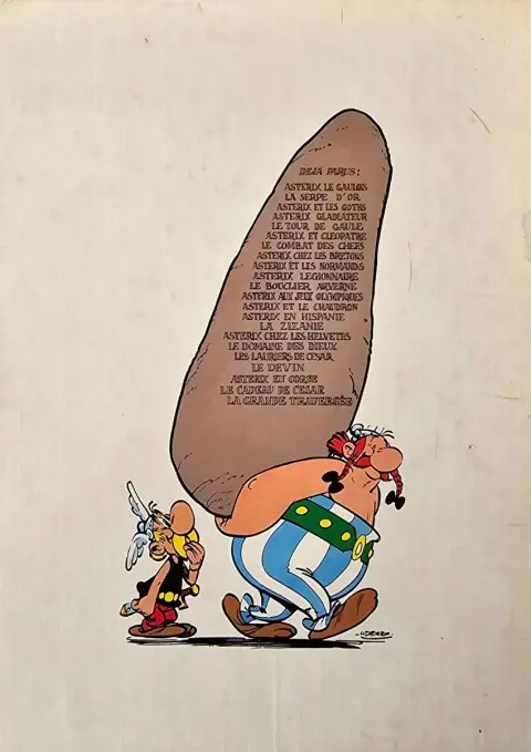 Verso de l'album Astérix Tome 6 Astérix et Cléopatre