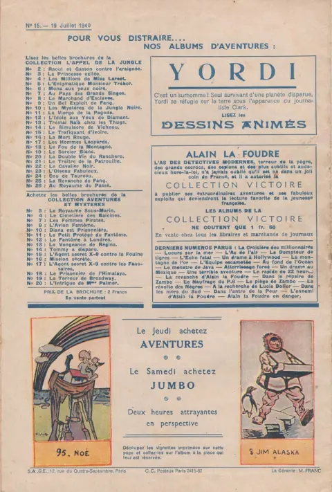 Verso de l'album Le poële magique