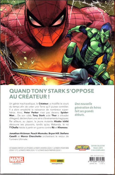 Verso de l'album Ultimate Universe Tome 01