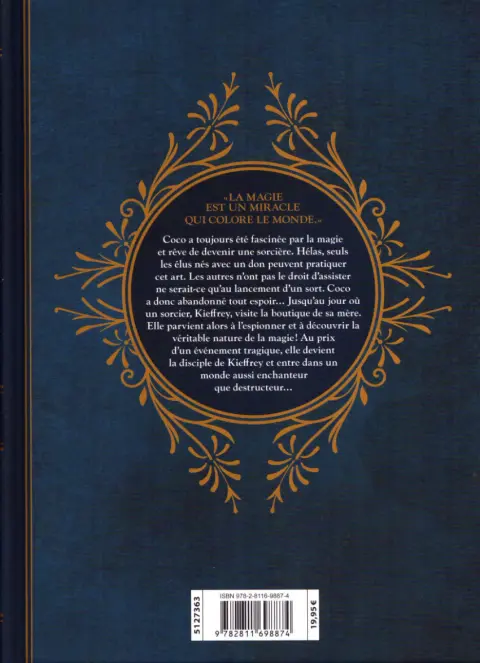 Verso de l'album L'Atelier des sorciers Edition Grimoire 1