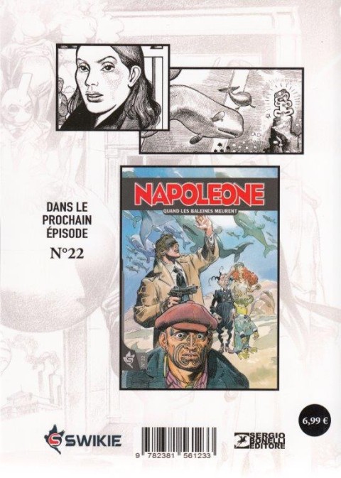 Verso de l'album Napoleone N° 21 La Sentinelle