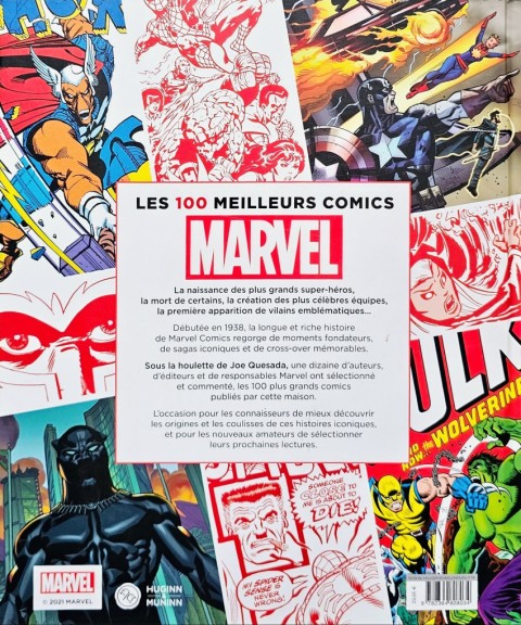 Verso de l'album Les 100 meilleurs comics