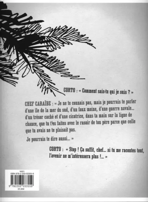 Verso de l'album Corto Maltese En Noir et Blanc Tome 3 Sous le signe du Capricorne