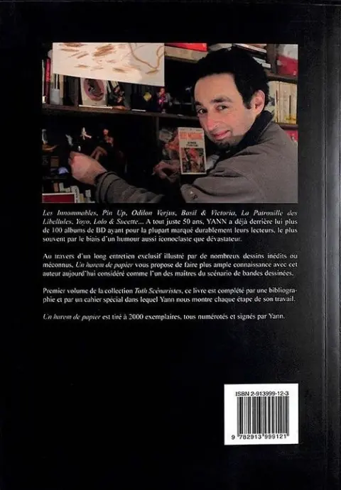Verso de l'album Un harem de papier