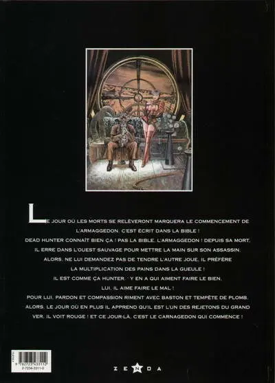 Verso de l'album Dead Hunter Tome 3 Les rejetons du grand ver
