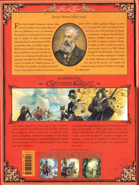 Verso de l'album Les Enfants du Capitaine Grant Tome 3
