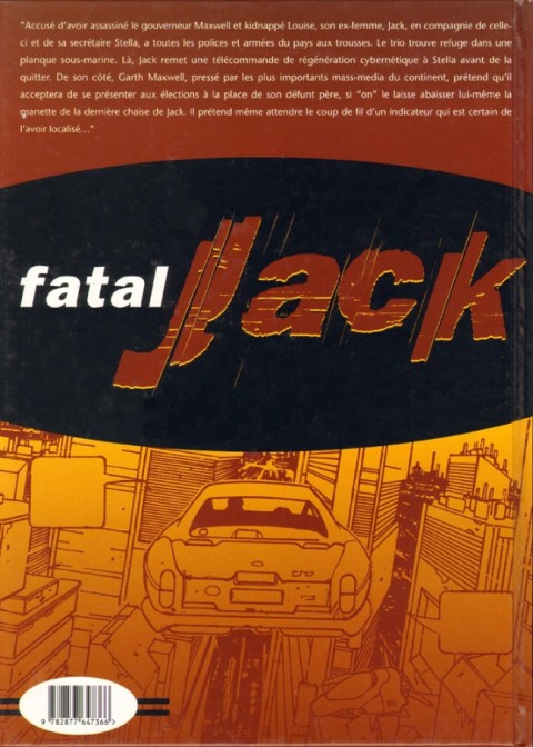 Verso de l'album Fatal Jack Tome 2 Dirty Fatal Jack