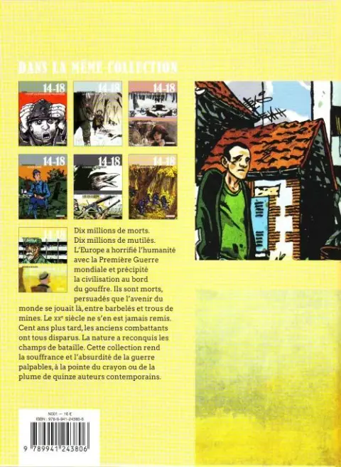Verso de l'album 14-18 en BD Tome 7 La vigie - Les champs d'honneur