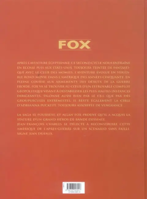 Verso de l'album Fox Intégrale Tomes 5 à 7