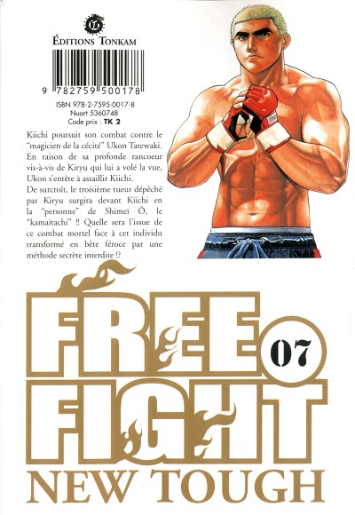 Verso de l'album Free fight 07 Black as jet