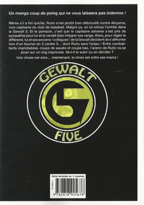 Verso de l'album Gewalt 3
