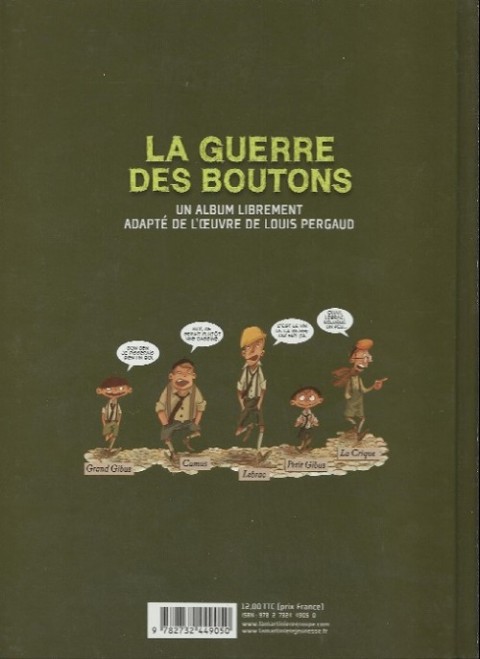 Verso de l'album La Guerre des Boutons Le Trésor - La Forteresse