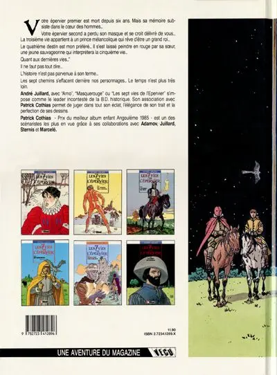 Verso de l'album Les 7 Vies de l'Épervier Tome 6 La part du diable