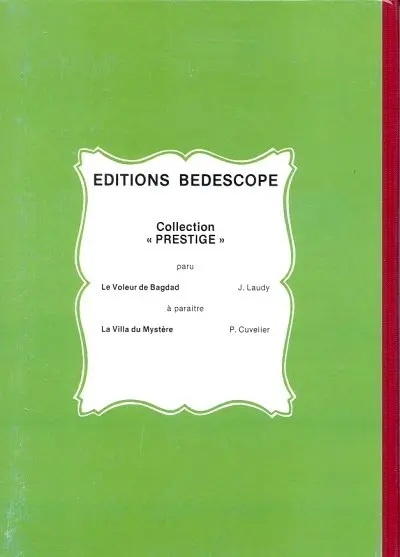 Verso de l'album Hassan et Kaddour Tome 4 Le voleur de Bagdad