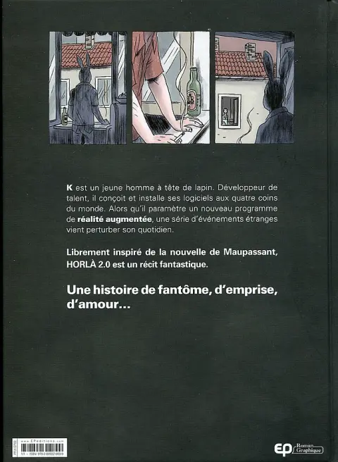 Verso de l'album Horla 2.0