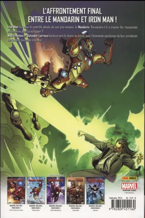 Verso de l'album The Invincible Iron Man Tome 6 Le futur