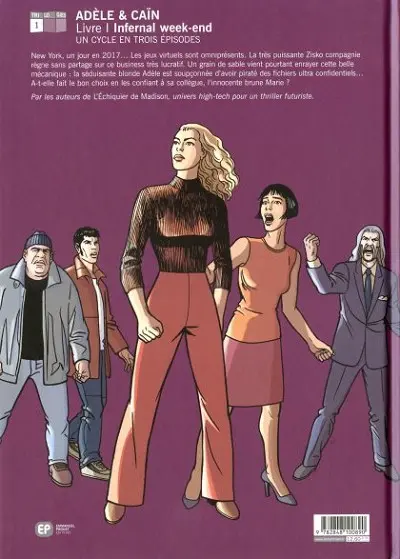 Verso de l'album Adèle & Caïn Tome 1 Infernal week-end