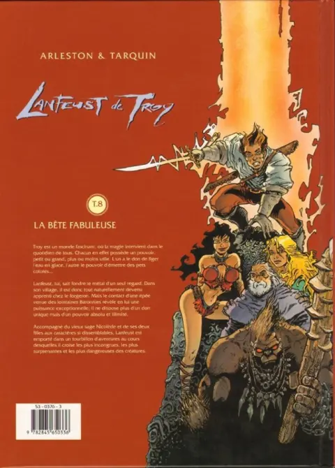 Verso de l'album Lanfeust de Troy Tome 8 La bête fabuleuse