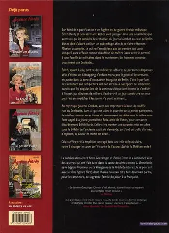 Verso de l'album Agence Hardy Tome 5 Berlin, zone française