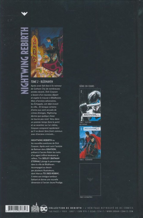 Verso de l'album Nightwing Rebirth Tome 2 Blüdhaven
