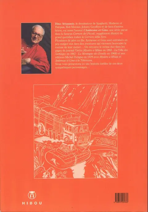 Verso de l'album Ambroise & Gino Tome 2