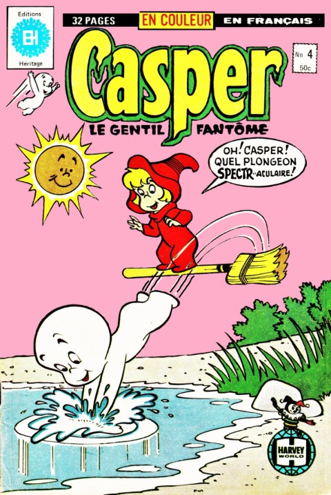 Couverture de l'album Casper (Le gentil fantôme) N° 4 Le mystérieux cerveau