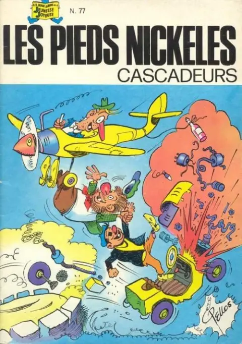 Couverture de l'album Les Pieds Nickelés Tome 77 Les pieds nickelés cascadeurs