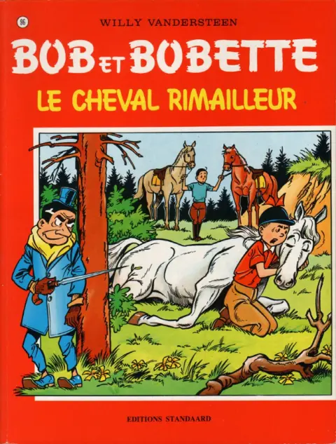 Couverture de l'album Bob et Bobette Tome 96 Le cheval rimailleur