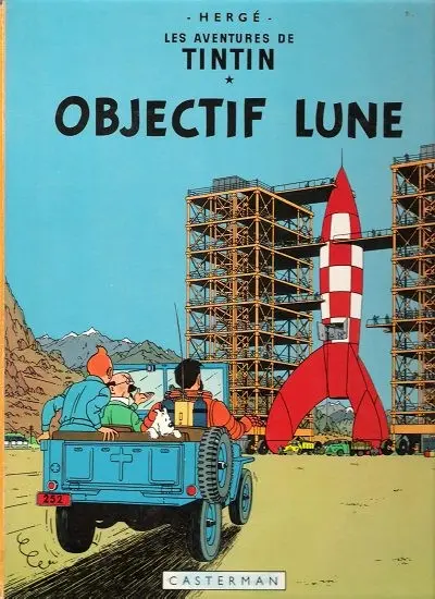 Couverture de l'album Tintin Tome 16 Objectif Lune