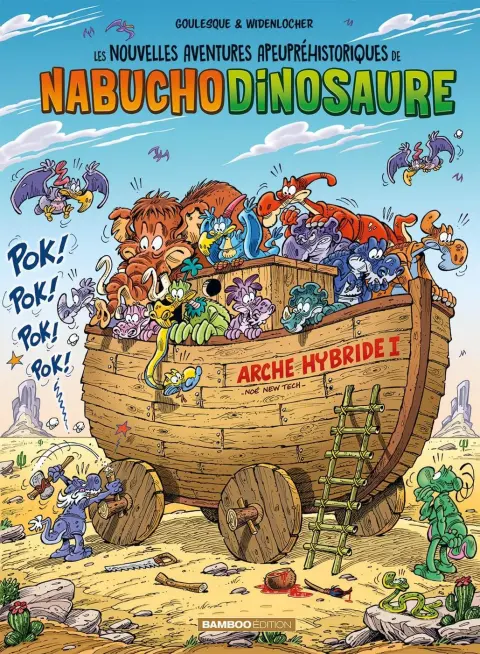 Couverture de l'album Les nouvelles aventures apeupréhistoriques de Nabuchodinosaure Tome 6 top humour