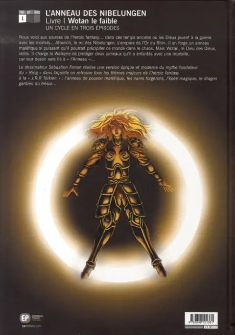 Verso de l'album L'Anneau des Nibelungen Tome 1 Wotan le Faible
