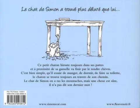 Verso de l'album Simon's Cat Tome 3 Simon's cat et le chaton infernal