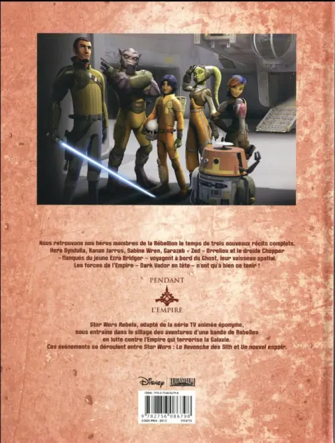 Verso de l'album Star Wars - Rebels Tome 5