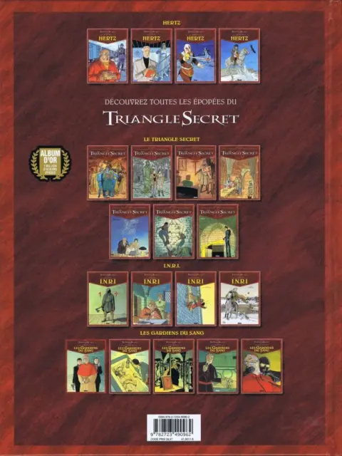 Verso de l'album Le Triangle secret - Hertz Tome 4 L'Ombre de l'Aigle