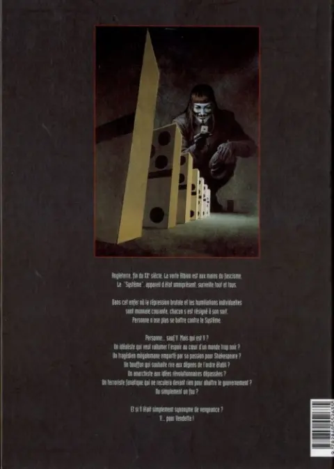 Verso de l'album V pour Vendetta