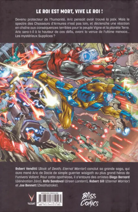 Verso de l'album X-O Manowar Tome 3 Intégrale