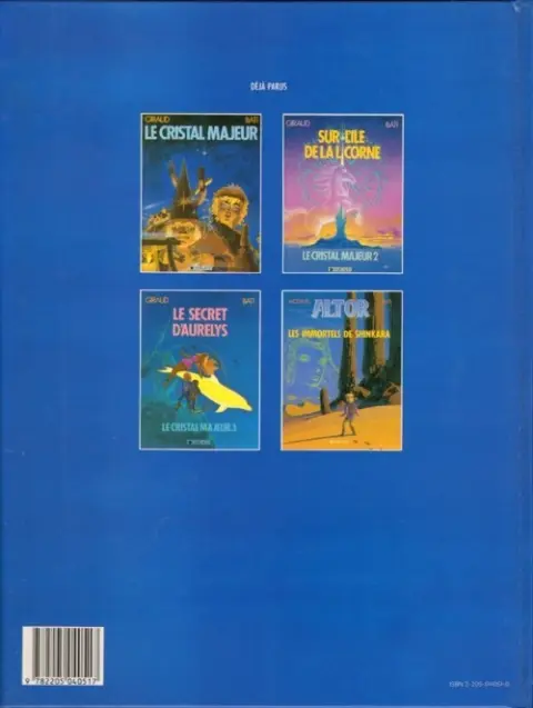 Verso de l'album Altor Tome 2 Sur l'île de la licorne