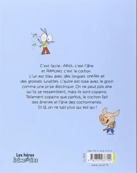 Verso de l'album Ariol Tome 3 Copain comme cochon