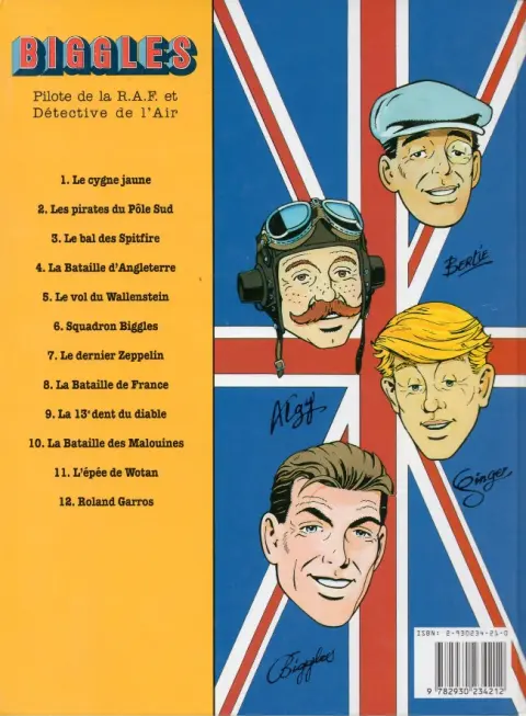 Verso de l'album Biggles Tome 2 Les Pirates du Pôle Sud