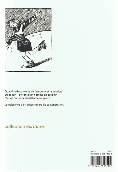 Verso de l'album Blankets