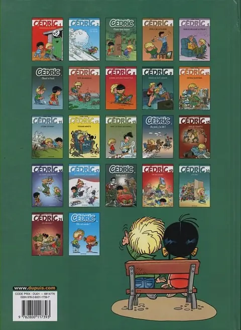 Verso de l'album Cédric Tome 3 Classe tous risques