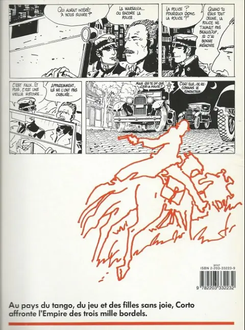 Verso de l'album Corto Maltese Tome 9 Tango