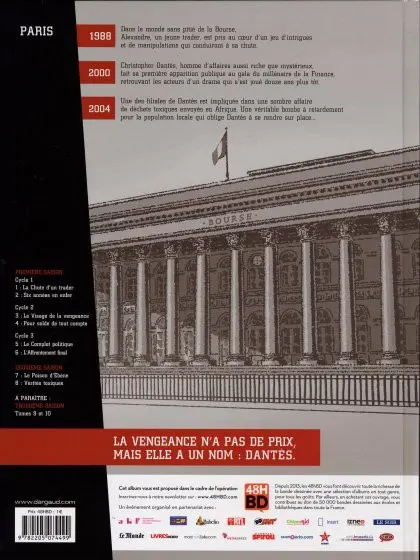 Verso de l'album Dantès Tome 1 La Chute d'un trader
