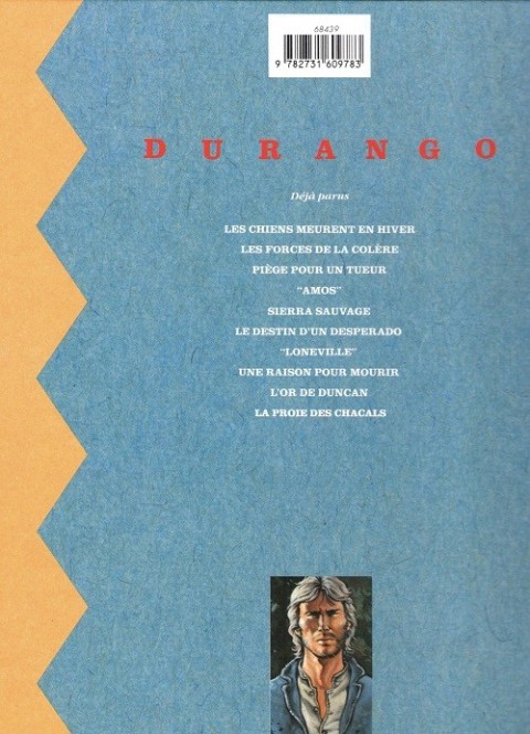 Verso de l'album Durango Tome 8 Une raison pour mourir