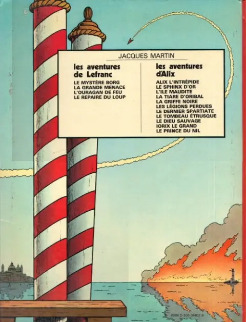 Verso de l'album Lefranc Tome 1 La grande menace