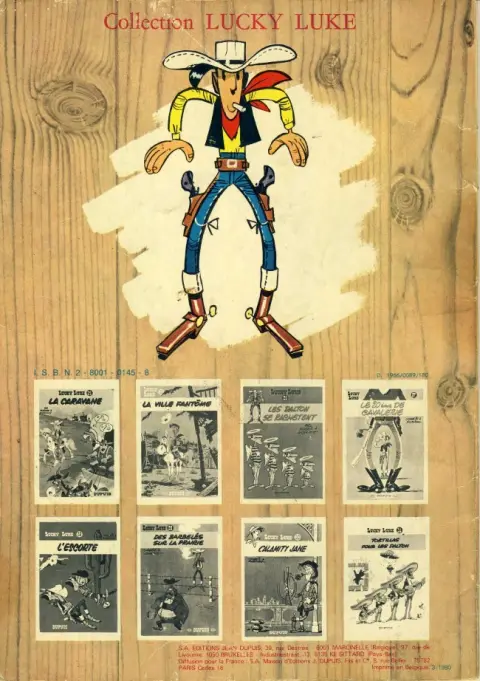 Verso de l'album Lucky Luke Tome 6 Hors-la-loi