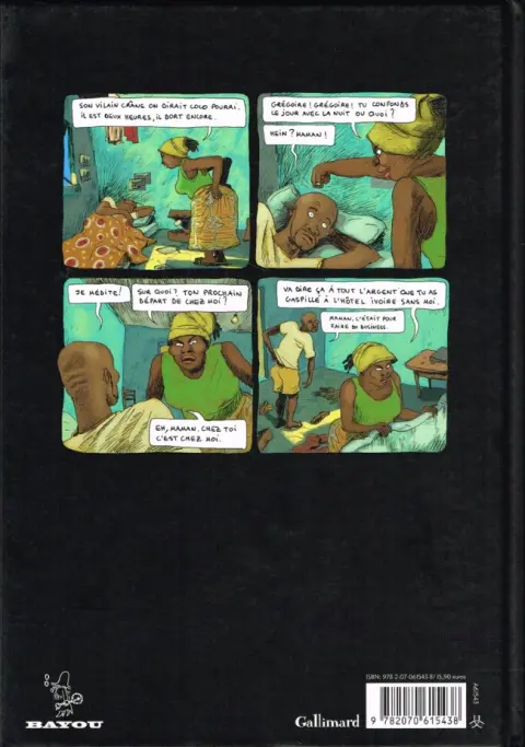 Verso de l'album Aya de Yopougon Tome 3