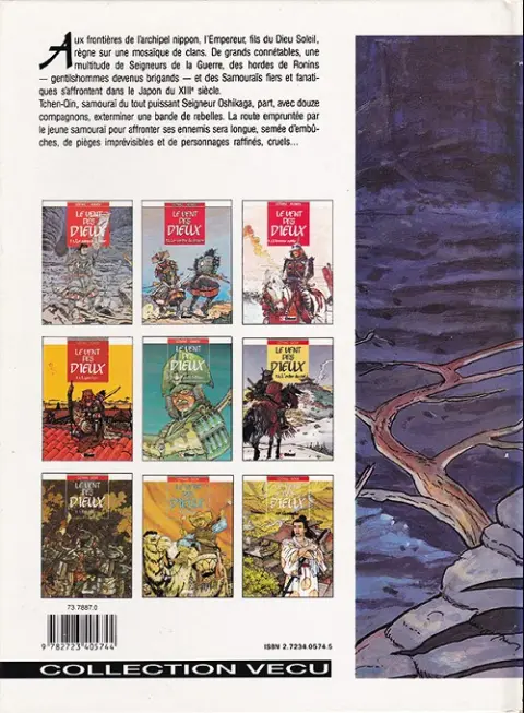 Verso de l'album Le Vent des Dieux Tome 1 Le sang de la lune