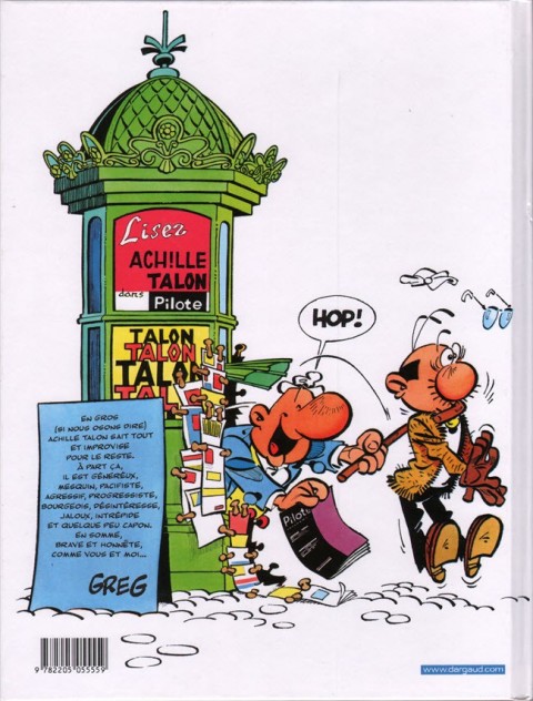 Verso de l'album Achille Talon Best Of - Le Summum - 40 ans 40 gags